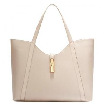 Furla Beige Leather Tote Bag for Women, One Size