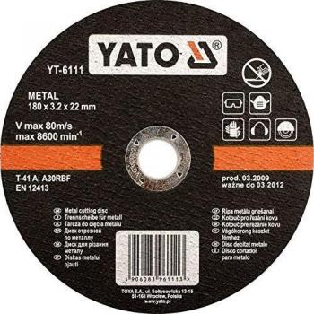 Cuchilla para cúter circular Yato YT-5927 de 23 cm, disco lija para amolador angular