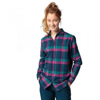 Vaude Farsund III Women's Long Sleeve Mountain Shirt - Dark Sea (Size 40)
