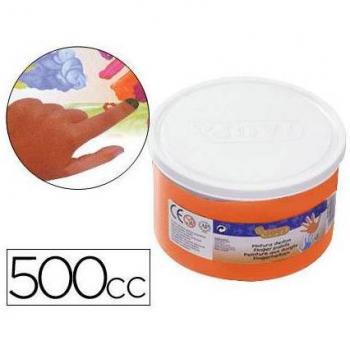 Pintura de dedos Jovi 500cc color naranja