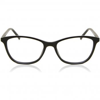 Rectangle Full Rim Plastic Kids' Prescription Glasses - Black - Size 49 - Free Lenses - Blue Light Block Available - SmartBuy Kids