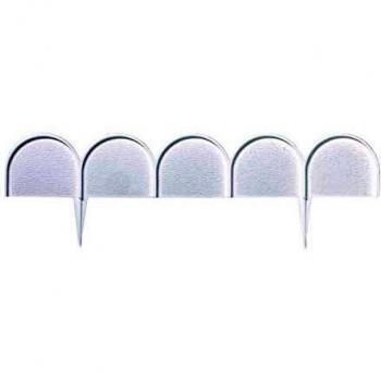 Prosperplast Garden Bordura para jardín Line Medida, 9 cm x 10 m, 20 Piezas x Caja, Blanco