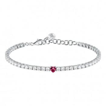Pulsera Morellato Tesori Mujer en Plata 925‰ con Circonitas y Diseño de Corazón - SAIW167