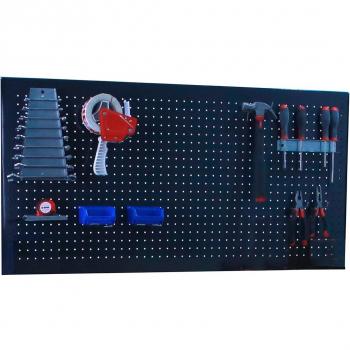 Panelclick 900x400 Antracita con 8 Ganchos - Simon Rack - Dimensiones: 90 x 40 x 3,5 cm