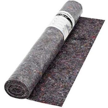 vidaXL Manta Fieltro Pintor Protector Suelos Antideslizante Gris 50 m 180 g/m²