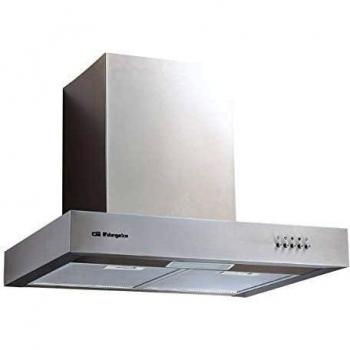Orbegozo DS 56160 B IN - Campana extractora 60cm, acero inoxidable, capacidad de extracción 644,6 m3/h, filtros de aluminio desmontables, 3 niveles de potencia