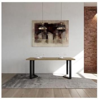 Mesa de estilo industrial Abby Halifax Negro