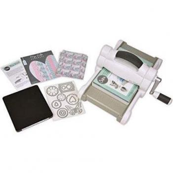 Sizzix Big Shot Máquina de Corte y Repujado Manual 661545, Abertura 15.24 cm, Starter by My Life Handmade, Papel, Kit de Inicio, Única