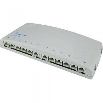 Telegärtner Cat.6 Patch Panel - Hub de Red, Plateado