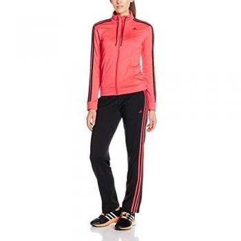 adidas ESS 3S Suit - Chándal para mujer, color rojo / negro, talla L