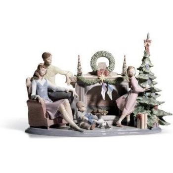 LLADRÓ Porcelain Figurine una Familia Navidad edición Limitada