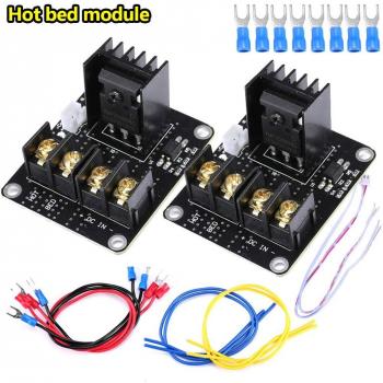 Rokoo 2 Sets Kit de módulo de alimentación de cama caliente de calor Kit de módulo de carga de alta corriente MOS Tube para impresora 3D