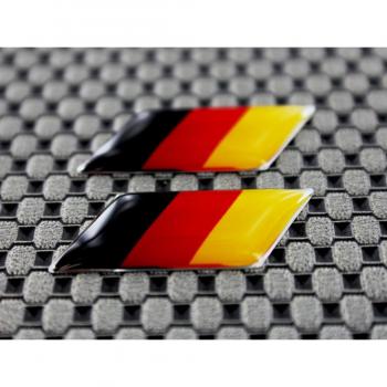 Alemania cromo esquema pequeño, curvada, 3d adhesivo Set