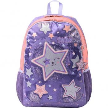Mochila Escolar Grande Gato Estrella Star Cat Talla L - Totto