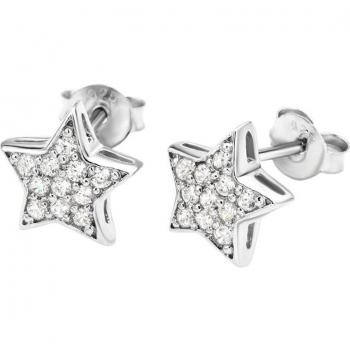 Pendientes Estrella Time Road WS00094 Plata