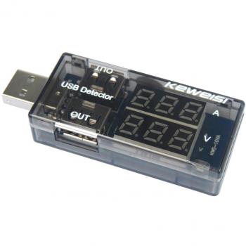 Amazingdeal365 Probador USB Voltímetro USB Probador de capacidad de la batería USB Carga USB
