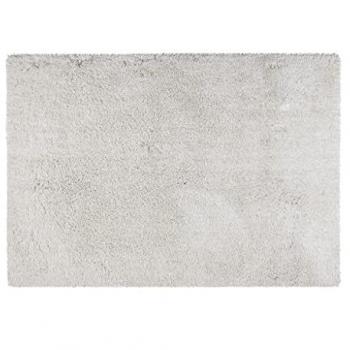 Alfombra Shaggy de Microfibra de Pelo Largo - 120 x 170 cm - Blanco - Harvey