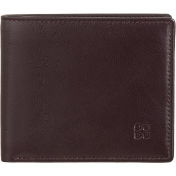 Cartera pequeña de hombre Dudu en piel con solapa interior y tecnología RFID, multicolor, con titular de tarjeta