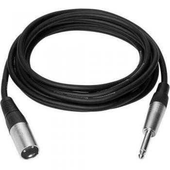 Cable de audio Vivolink PROAUDXLRJACK10 de 10 m, XLR a 6,35 mm, color negro