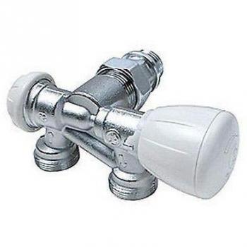 Válvula Monotubo Termostatizable Vertical Escuadra Derecha Giacomini R357M1 1/2 x 18 Micrométrica