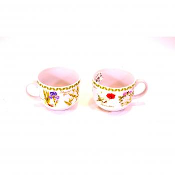 Tognana 400cc Iris Botanical taza, blanco
