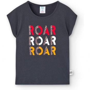 Boboli - Camiseta de niña de manga corta con letrero frontal