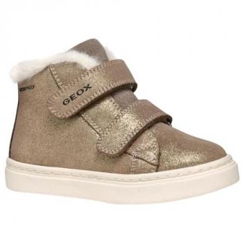 Geox Nashik WPF Infant Sneakers Beige and Gold