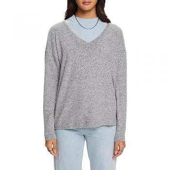 Esprit Women's Brushed T-Shirt in Navy, Size L