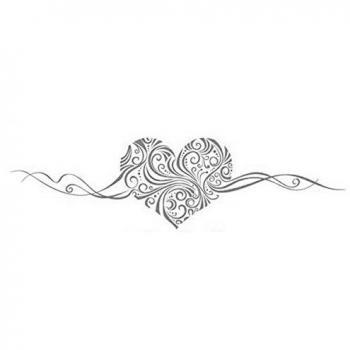 TOOGOO(R) pegatina de pared desmontable de corazon romantico, DIY PVC decoracion de casa calcomania arte de pared- Gris