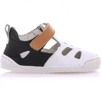 Sandalias de piel para niño en color blanco Mustang Kids