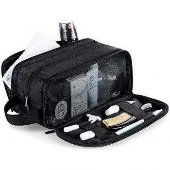 Impermeable Bolsas de Aseo de Viaje para Hombre y Mujer Grande Bolsa de Viaje de Lavado Kit de Afeitado Dopp Portátil Organizador de Maquillaje Baño Gimnasio con Bolsa de Almacenamiento Gratis