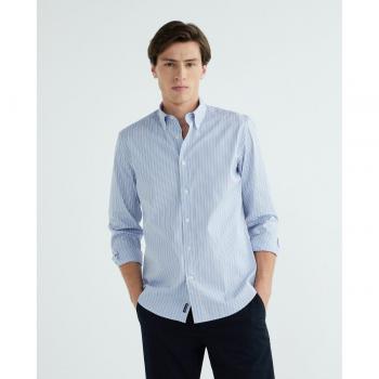 Façonnable - Camisa de hombre rayas bicolor classic fit