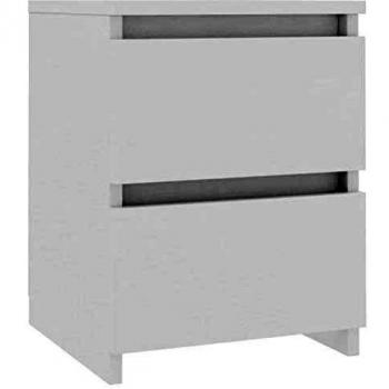 vidaXL Bedside Cabinet White 30x30x40 cm Engineered Wood