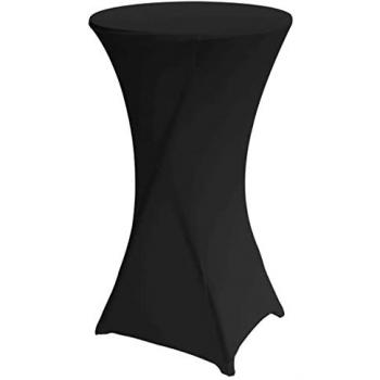 Funda de mesa alta negra 110x60 cm
