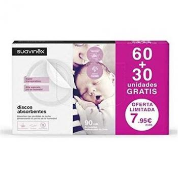DISCOS ABSORBENTES SUAVINEX 60+30 GRATIS
