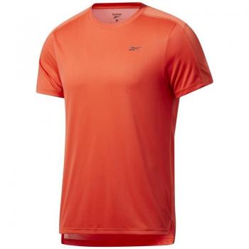 Camiseta de entrenamiento Reebok Workout Ready Tech para hombre en color naranja, manga corta