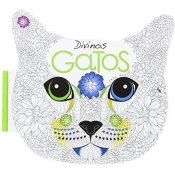Divinos Gatos. Libro Antiestres para colorear
