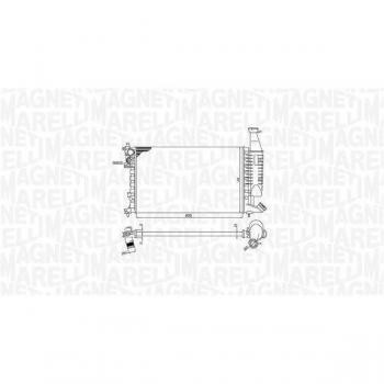 Radiador de refrigeración del motor MAGNETI MARELLI 350213186400