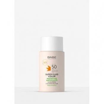 Babé Super Fluid Color Mattifying Sunscreen SPF50 with Niacinamide 50ml