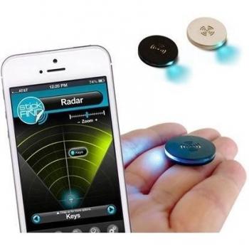 StickNFind SNF-4PK-BLK-IOS-EMEA - Pegatinas rastreables con bluetooth para smartphone
