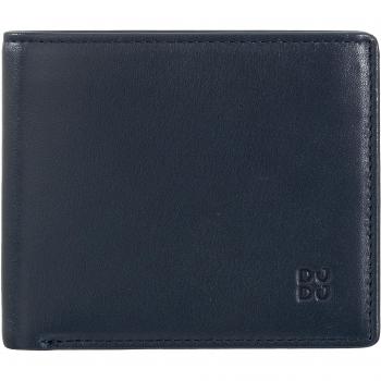 DUDU Cartera pequeña de hombre de piel con monedero y solapa interior, RFID, cuero, Handholder