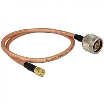 Cable Antena WLAN Delock 88896 - Conector N a Conector SMA, 400 mm RG-142