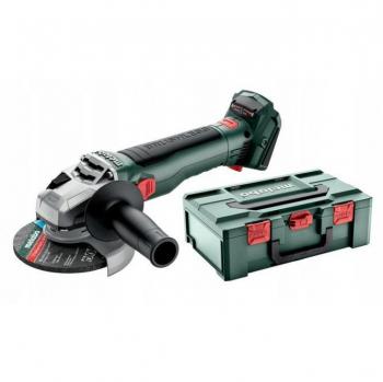 Amoladora angular Metabo 613052840, 12,5 cm, 10000 RPM, 1,8 kg, sin cable, 125mm, 18V sin escobillas + set x - sin batería y carg
