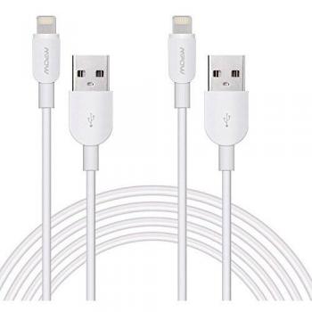 USB Lightning Cable Certificado MFI, 0.9M, 2 Unidad, Mpow Conector Lightning a USB Cable para Apple iPhone 6/6s / 5 iPad Air, iPad, iPad Mini 2, iPod