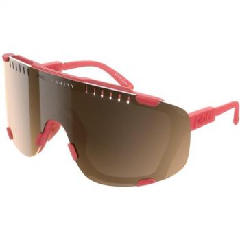 POC Devour 1732 Men's Pink Brown Sunglasses with Silver Mirror Lenses