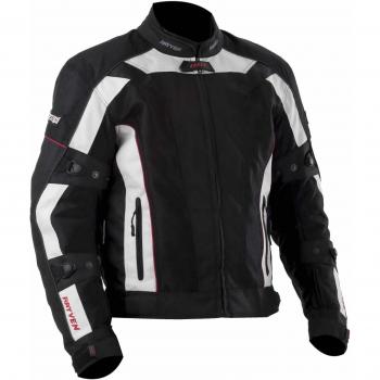 Rayven 4-seasons Chaqueta para la moto, Black Antique White