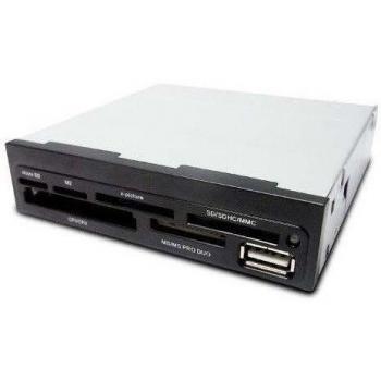 Lector de Tarjetas Interno CoolBox CR-400V2, USB 2.0, Negro