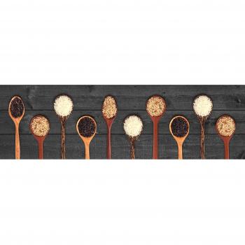 Zerbello Alfombra De Cocina De Terciopelo De Microfibra Con EstampadoMulticolor52x140 cm