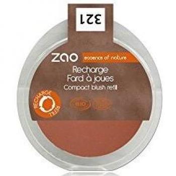 ZAO Organic Vegan Blush Refill #321 Brown Orange (9g)