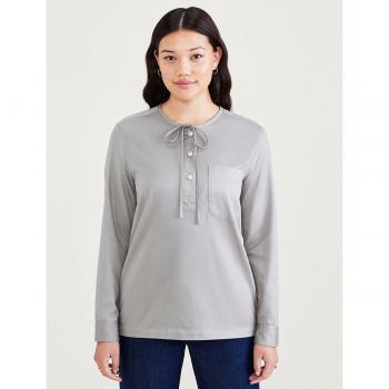 Dockers Blusa de mujer cuello redondo